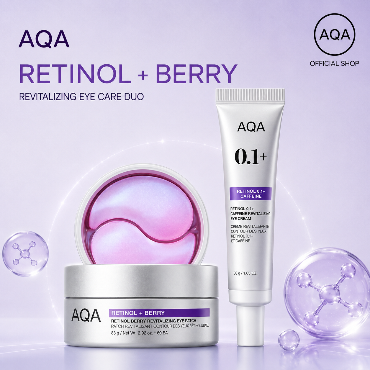 AQA Retinol Berry 10-Minute Revitalizing Eye Patch