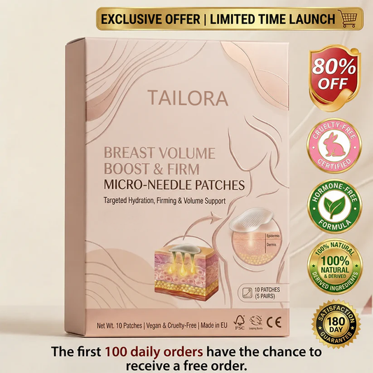 Tailora Bust Care Microneedle Patches – Firm-Looking Skin & Shape Support
