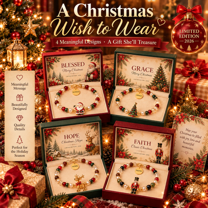 Christmas Blessings Bracelet Gift Set – A Meaningful Gift from the Heart